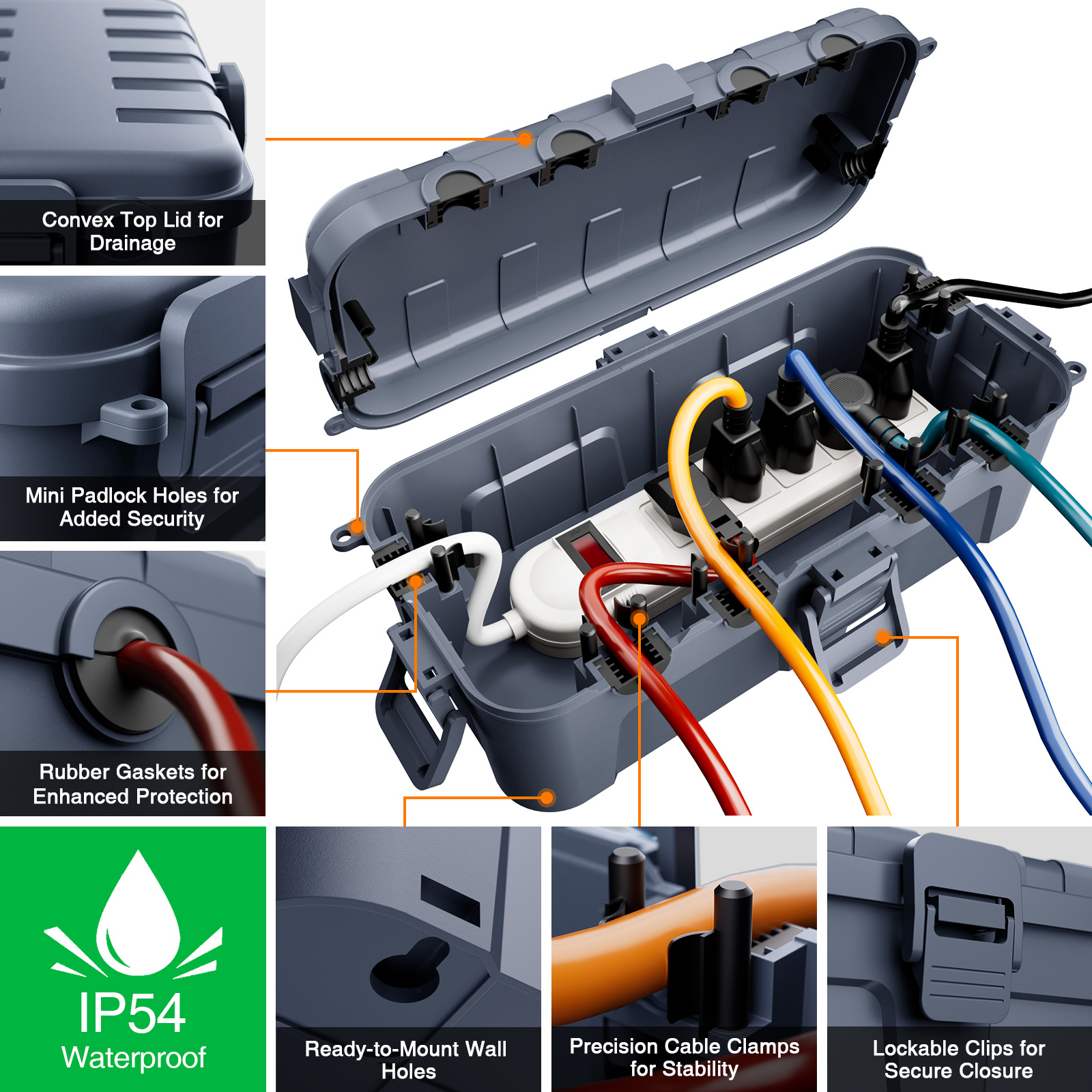 Weatherproof Extension Cord Co - Outdoor Use Power Strip ulasan dan harga