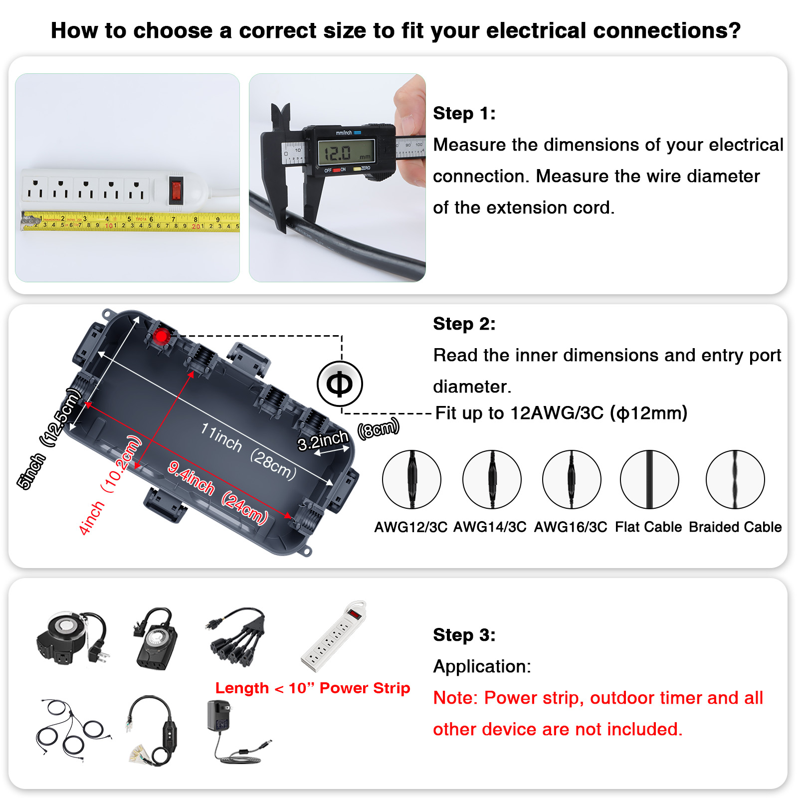 Weatherproof Extension Cord Co - Outdoor Use Power Strip ulasan dan harga