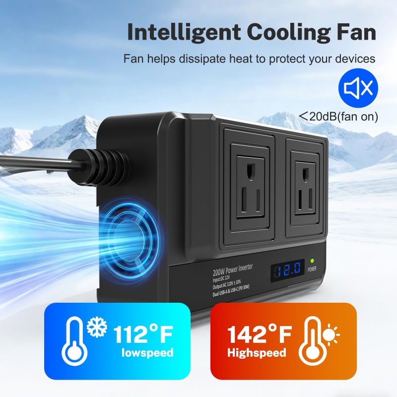 200W Car Inverter Power Conver - Outdoor Power Adapter Usb C ulasan dan harga