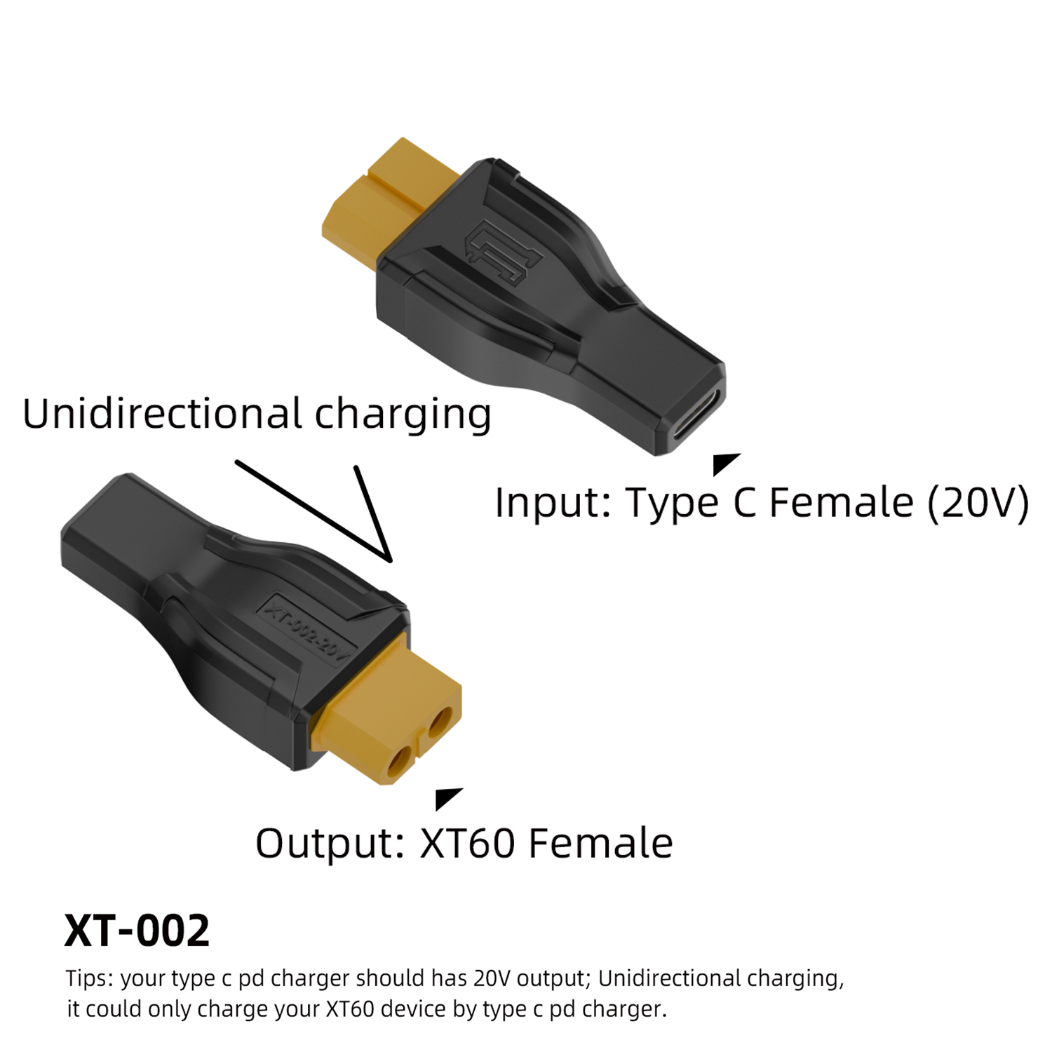 USB C to XT60 Adapter Converte - Outdoor Power Adapter Usb C ulasan dan harga